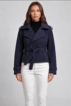 Maeve Cropped Belted Trench Jacket