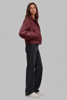 Senna | Oversized Suede Bomber Jacket