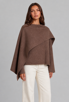 Colette | Draped Wool Cape Jacket