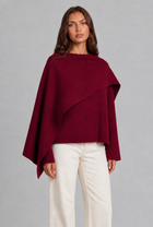 Colette | Draped Wool Cape Jacket