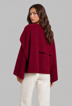 Colette | Draped Wool Cape Jacket
