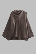 Colette | Draped Wool Cape Jacket