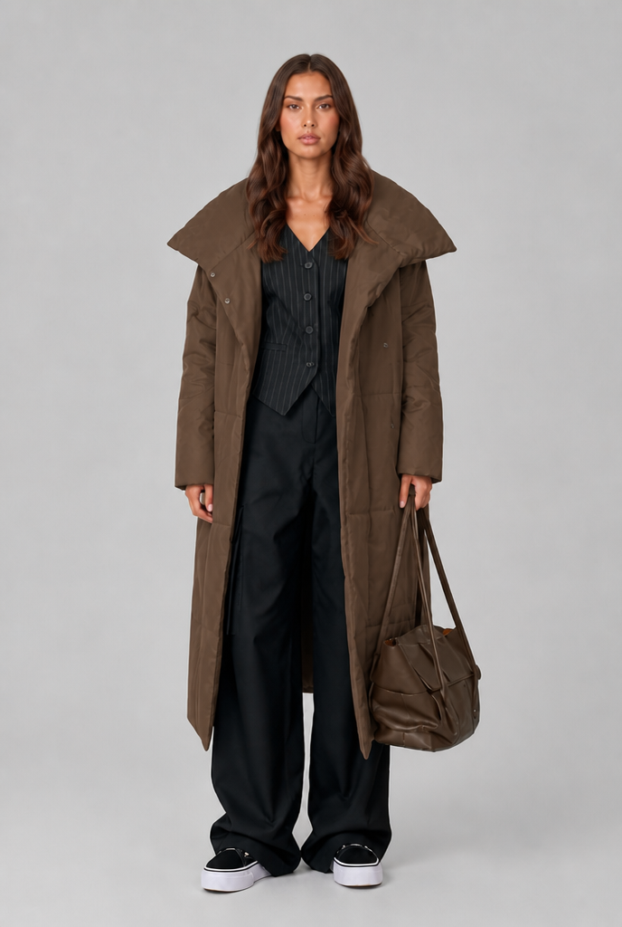Sabine | Oversized Collar Puffer Coat