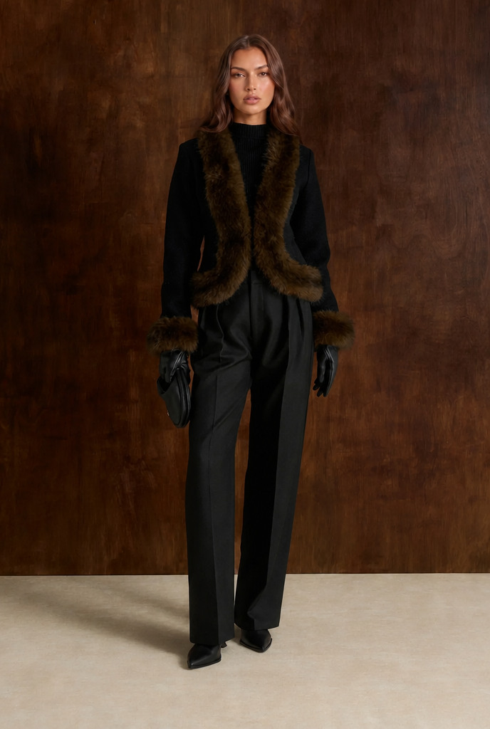 Petra | Faux Fur Trim Jacket