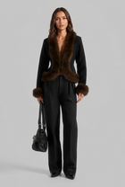 Petra | Faux Fur Trim Jacket