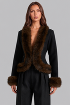 Petra | Faux Fur Trim Jacket