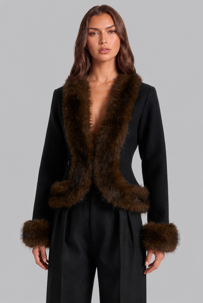 Petra | Faux Fur Trim Jacket