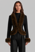 Petra | Faux Fur Trim Jacket