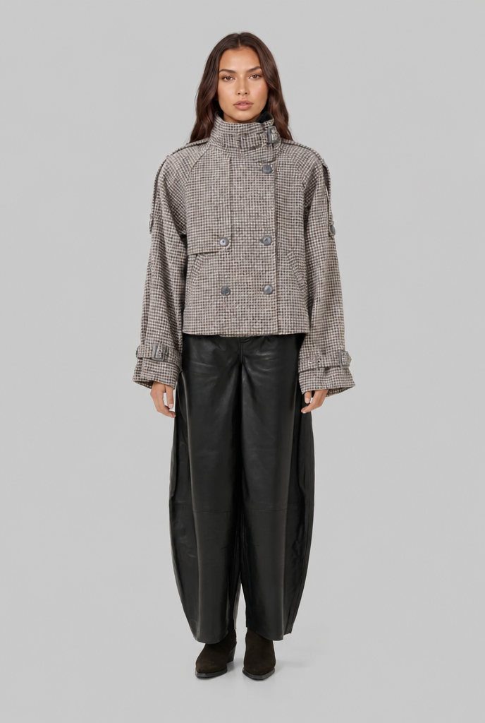 Wren | Cropped Jacket with Buckle Detail