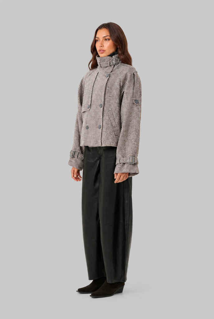 Wren | Cropped Jacket with Buckle Detail