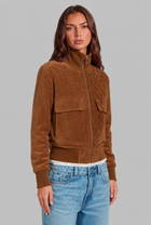 Romilly | Suede Bomber Jacket