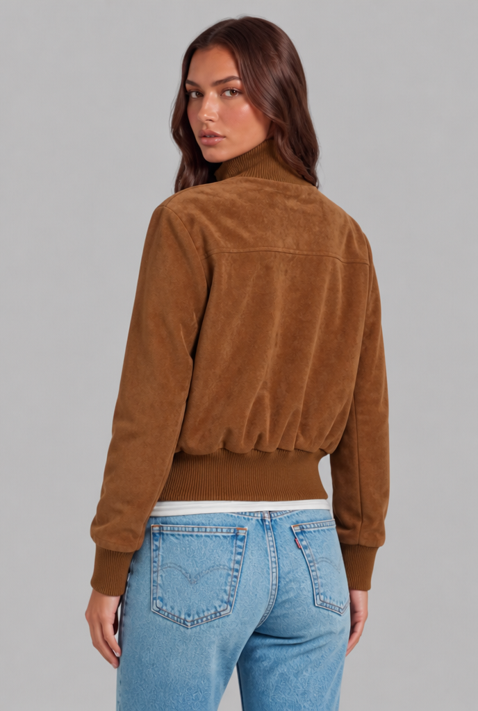 Romilly | Suede Bomber Jacket