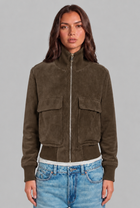 Romilly | Suede Bomber Jacket