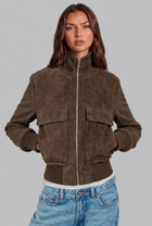 Romilly | Suede Bomber Jacket