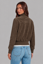 Romilly | Suede Bomber Jacket