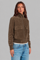Romilly | Suede Bomber Jacket