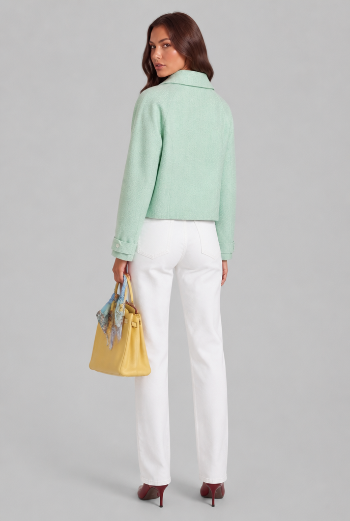 Elowen | Cropped Textured Jacket