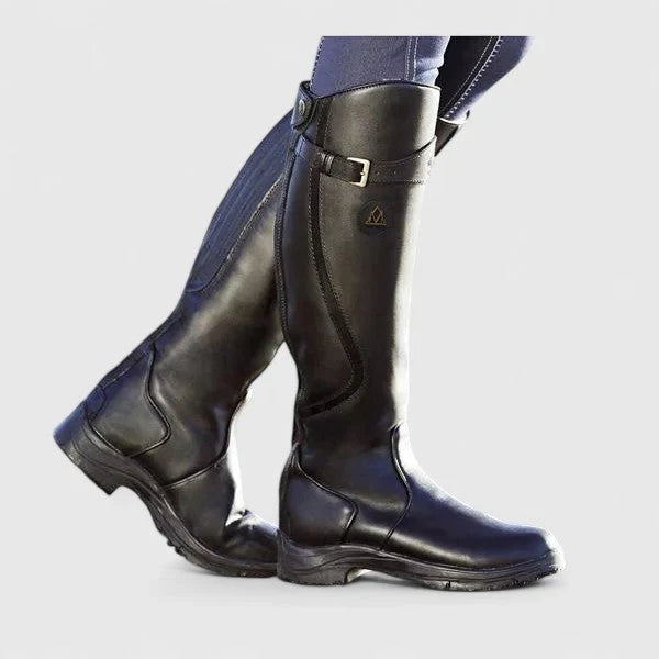 Daphne | Knee High Riding Boots with Buckle Strap