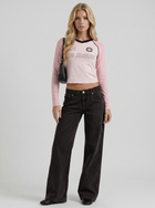 Amelie | Bow Detail Wide Leg Jeans Black