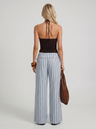 Brielle | Striped Tie Waist Wide Leg Linen Pants