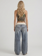 Eden | Fold Over Waist Baggy Jeans Light Blue