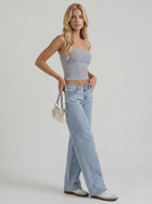 Nora | Low Rise Wide Leg Jeans Blue