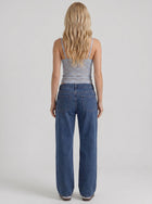 Nora | Low Rise Wide Leg Jeans Blue Wash