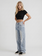 Reese | Distressed Baggy Wide Leg Jeans Light Blue
