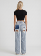 Reese | Distressed Baggy Wide Leg Jeans Light Blue