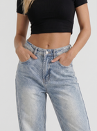 Reese | Distressed Baggy Wide Leg Jeans Light Blue