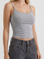 Romy | Pinstripe Wide Leg Jeans Charcoal Blue