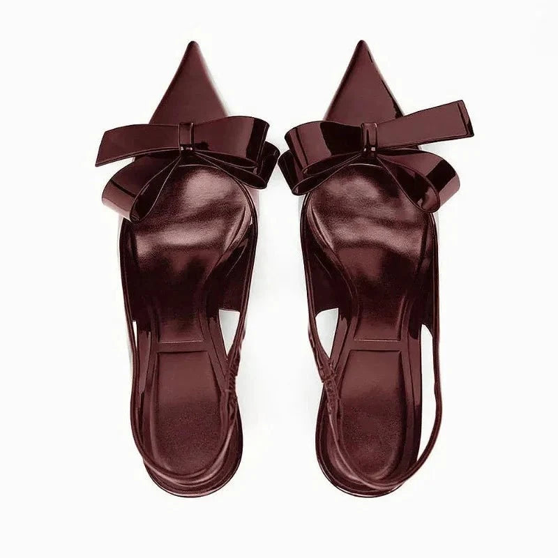 Khalani | Statement Bow Pointed Toe High Heels