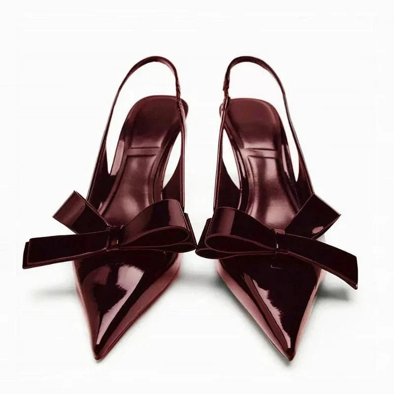 Khalani | Statement Bow Pointed Toe High Heels