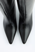 Adeline | Black Leather Knee High Boots