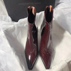 Makenzie | Patent Leather Knee High Boots for Women