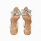 Milani | Elegant Bow Pointed Toe Slingback Heels