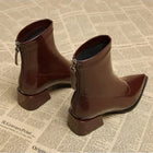 Monroe | Sleek Pointed Toe Ankle Boots with Kitten Heel