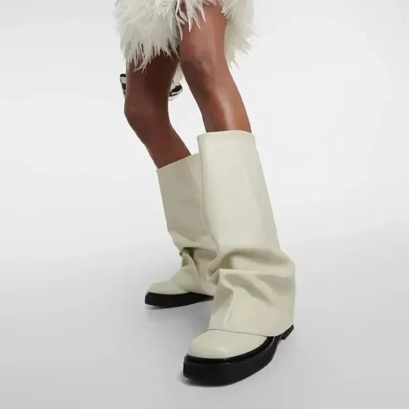 Renata | Oversized Slouch Knee High Boots for Women