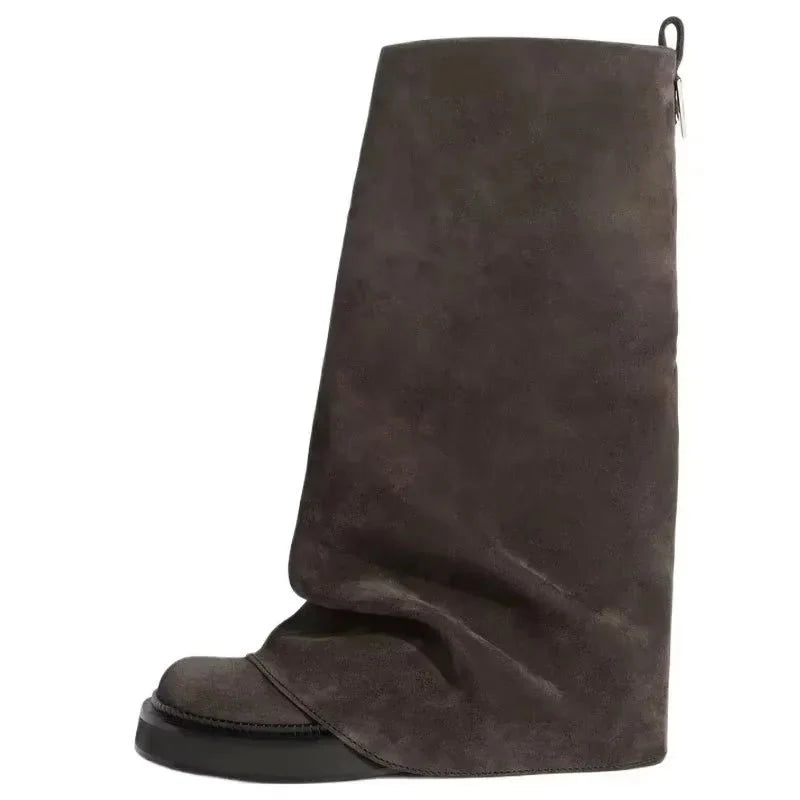 Renata | Oversized Slouch Knee High Boots for Women