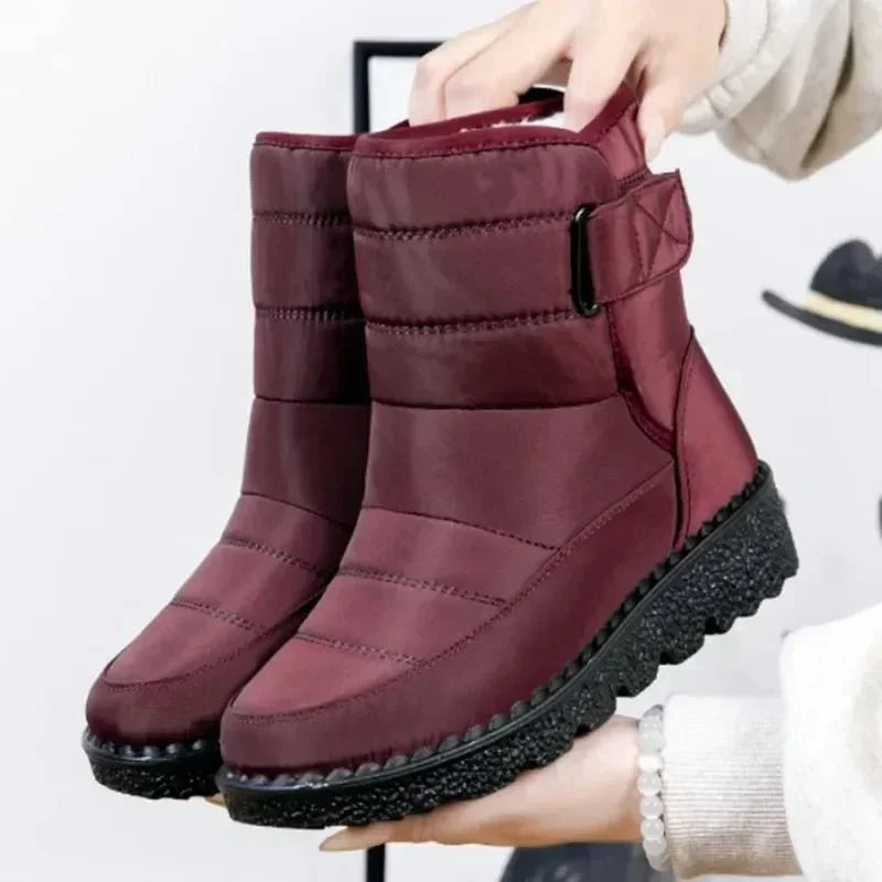 Esme | Quilted Waterproof Ankle Boots with Buckle and Chunky Sole