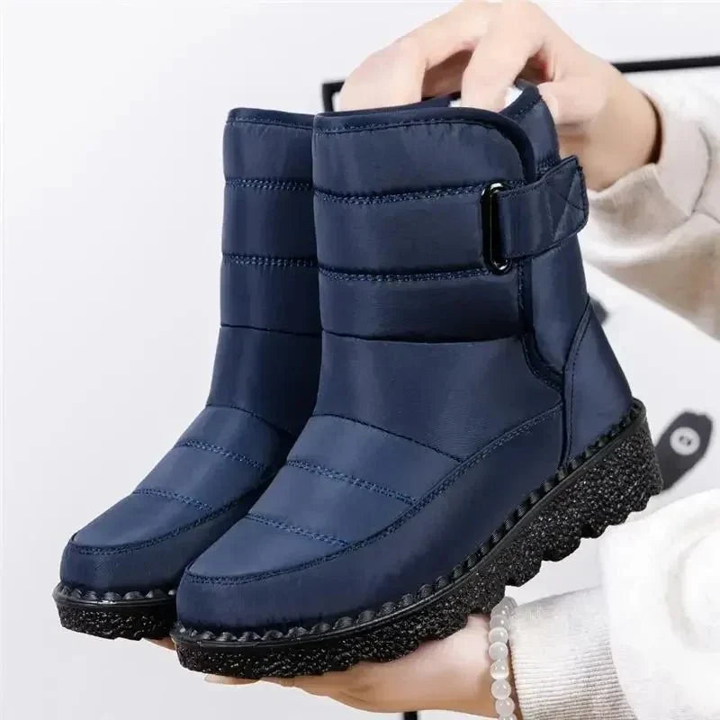 Esme | Quilted Waterproof Ankle Boots with Buckle and Chunky Sole