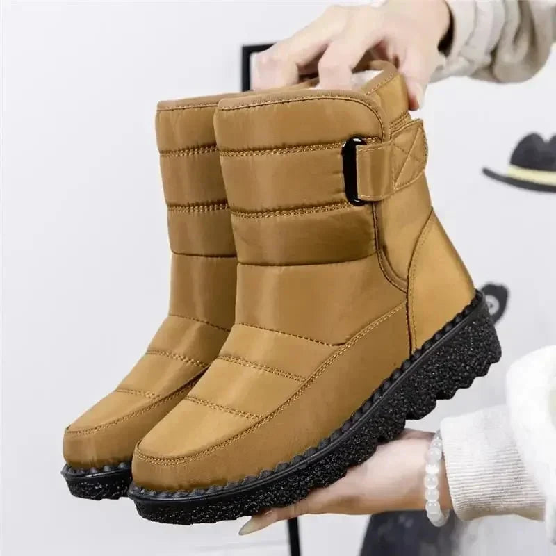 Esme | Quilted Waterproof Ankle Boots with Buckle and Chunky Sole