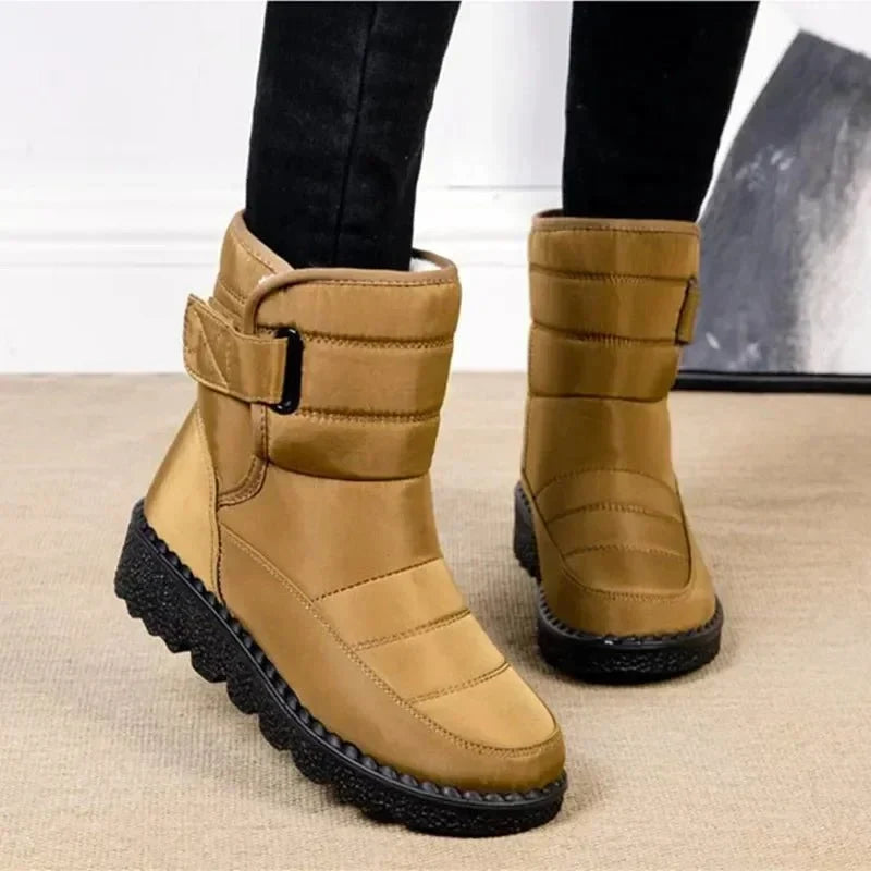 Esme | Quilted Waterproof Ankle Boots with Buckle and Chunky Sole