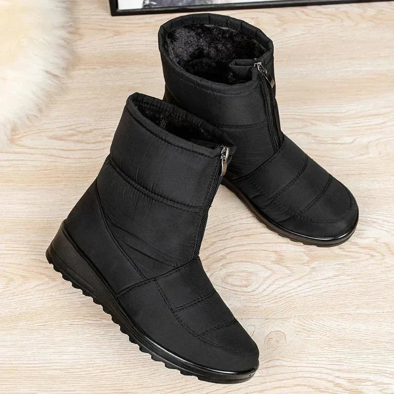 Esme | Quilted Waterproof Ankle Boots with Buckle and Chunky Sole