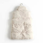 Nola | Quilted Stand Collar Sweater Vest