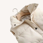 Nola | Quilted Stand Collar Sweater Vest